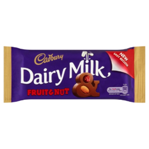 Picture of CADBURYS FRUIT & NUT STANDARD BAR 54G