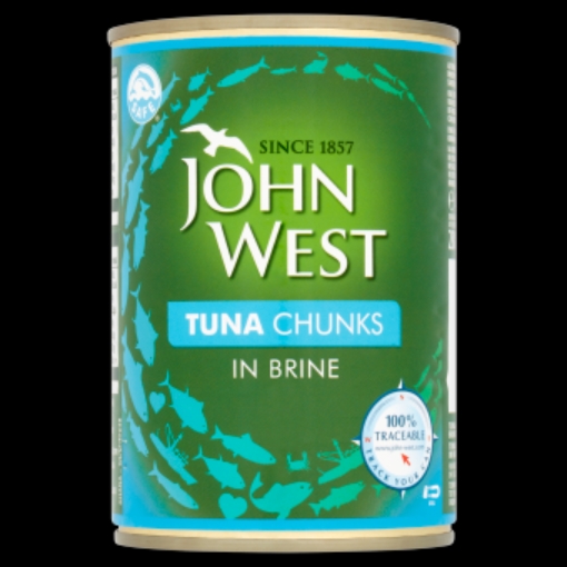 Picture of JOHN WEST 400G TUNA CHUNKS IN BRINE