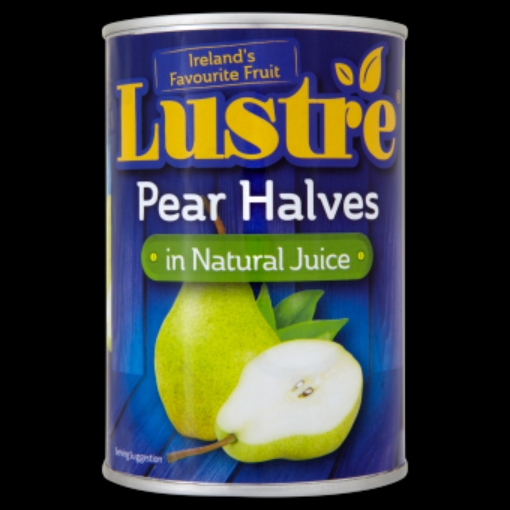 Picture of LUSTRE 410G PEAR HALVES IN JUICE