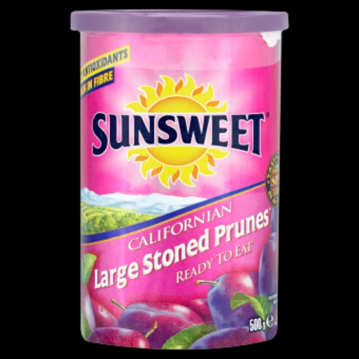 Picture of SUNSWEET DRIED PITTED PRUNES TUB 500G
