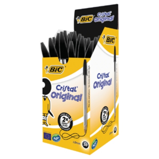 Picture of BIC CRISTAL MEDIUM BLACK BIROS