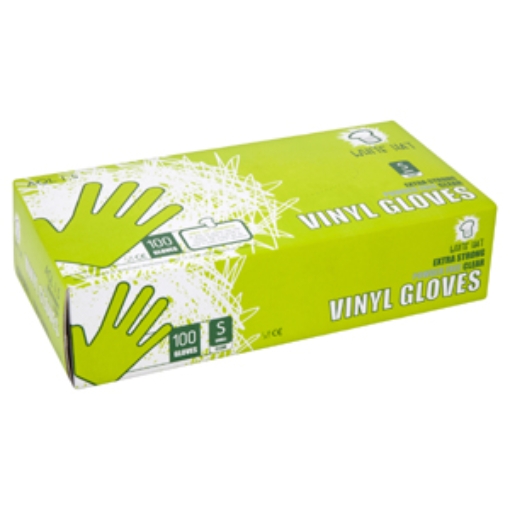 Picture of W.HAT VINYL GLOVES POWDER FREE SMALL 100'S