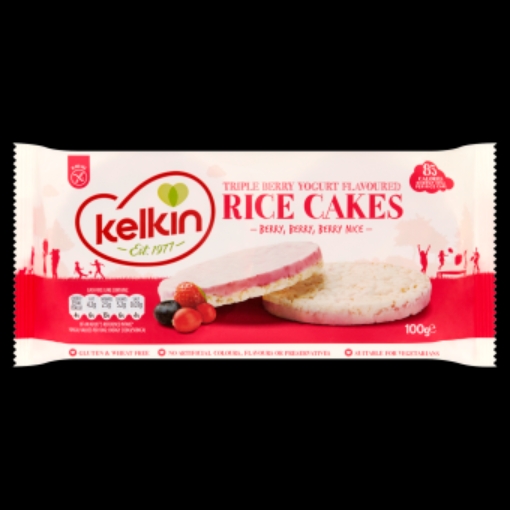 Picture of KELKIN RICE CAKES TRIPLE BERRY YOGHURT