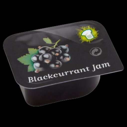 Picture of W.HAT PORTIONS JAM BLACKCURRANT 20G