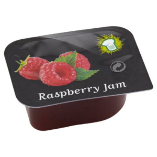 Picture of W.HAT PORTIONS JAM RASPBERRY 20G