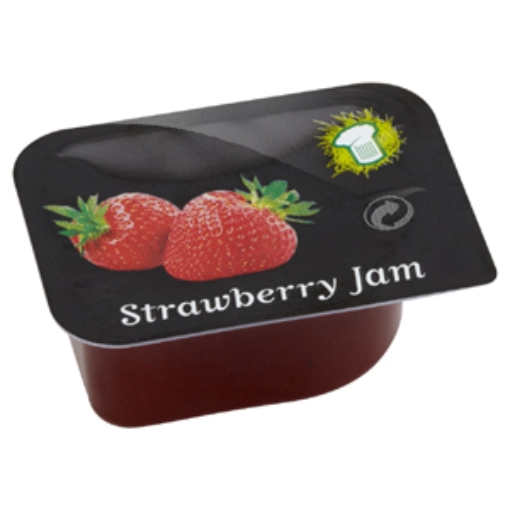 Picture of W.HAT PORTIONS JAM STRAWBERRY 20G