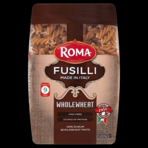 Picture of ROMA PASTA FUSILLI WHOLE WHEAT 500G