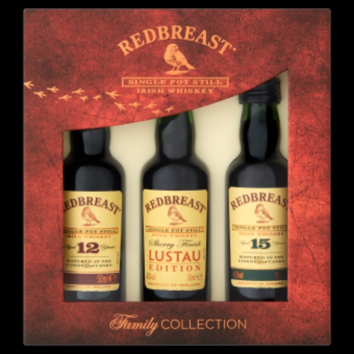 Picture of REDBREAST WHISKEY MINIATURES 3 PACK 5CL's