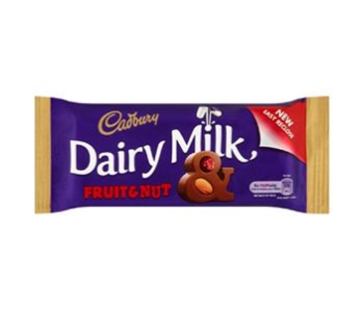 Picture of CADBURYS FRUIT & NUT STANDARD BAR 54G