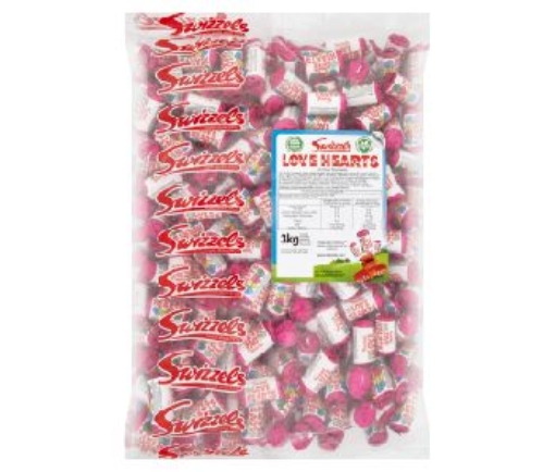 Picture of SWIZZELS LOVE HEARTS MINI ROLLS 3KG