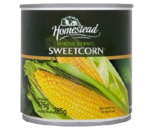 Picture of HOMESTEAD SWEETCORN KERNELS 326G