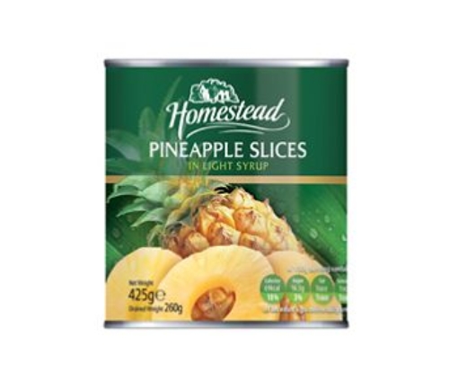 Picture of HOMESTEAD PINEAPPLE SLICES 425G