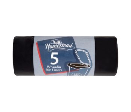 Picture of HOMESTEAD WHEELIE BIN LINERS 5S