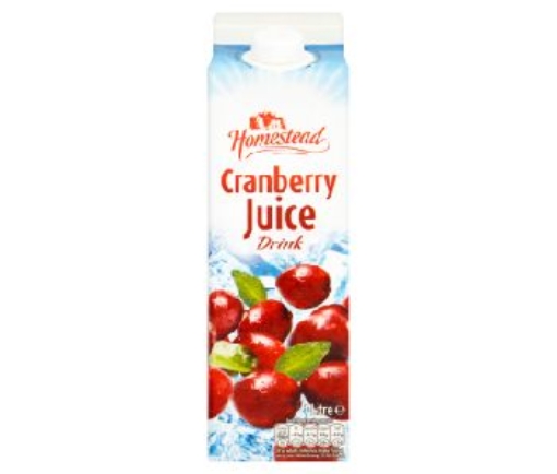 Picture of HOMESTEAD JUICE CRANBERRY 1 LITRE