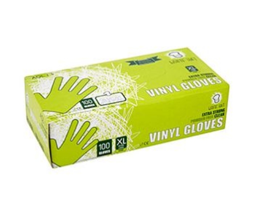 Picture of W.HAT VINYL GLOVES POWDER FREE XL 100'S