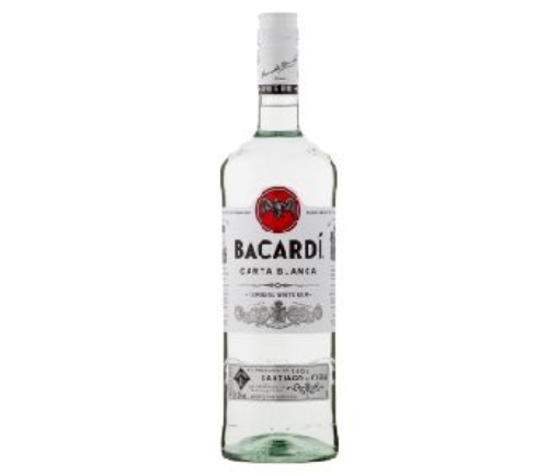 Picture of BACARDI RUM CARTA BLANCA 1 LITRE