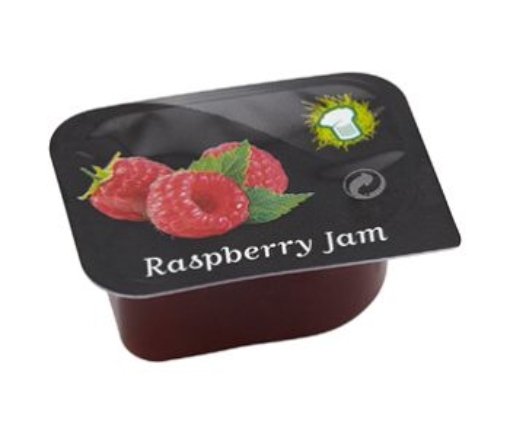 Picture of W.HAT PORTIONS JAM RASPBERRY 20G