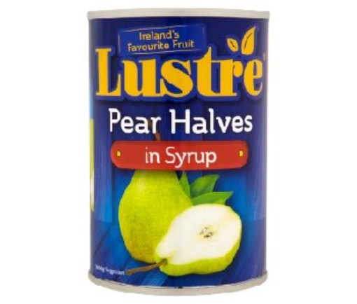 Picture of LUSTRE 410G PEAR HALVES IN SYRUP